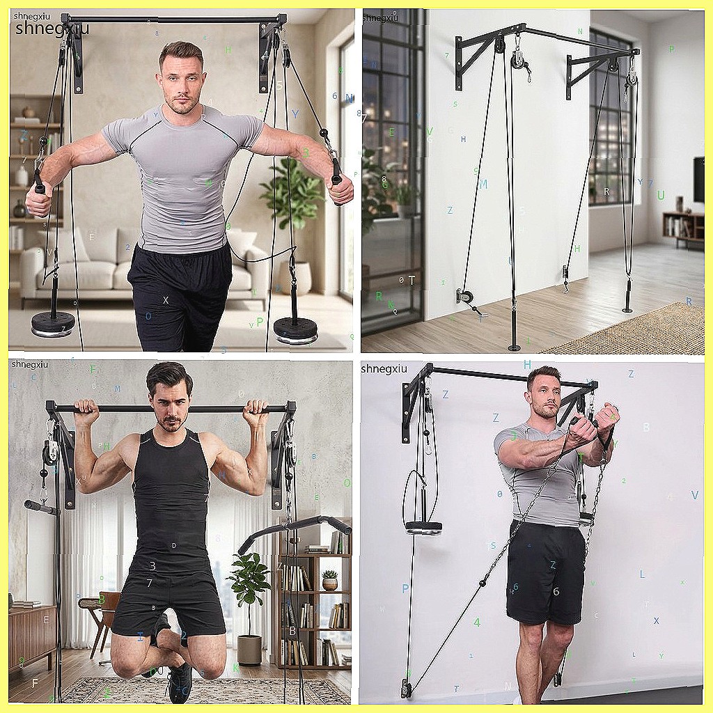 Home Gym Cable Pulley System - Duvara Monte Edilebilir DIY Fitness Makara