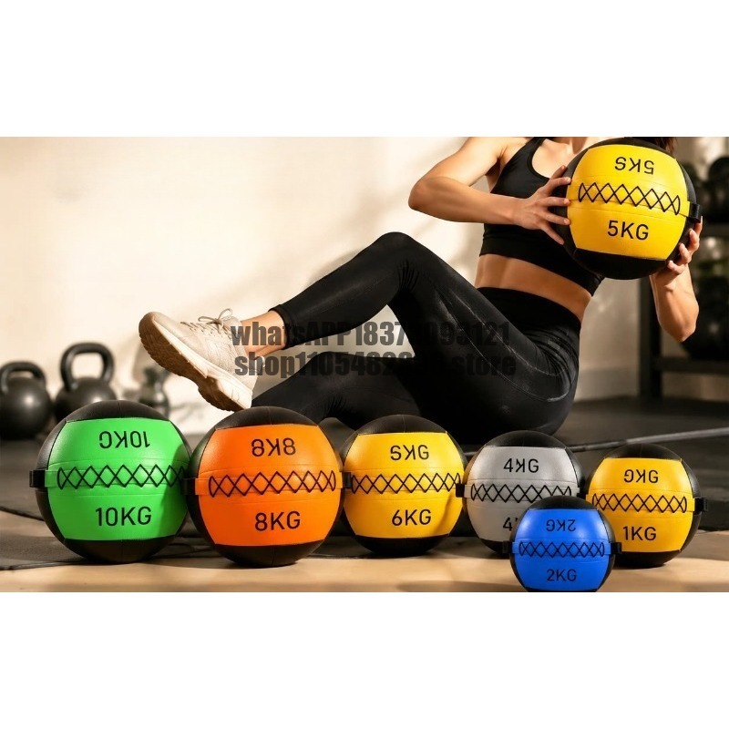 Medicine Ball Slam - Yumuşak tıbbi top, fiziksel fitness antrenmanı,