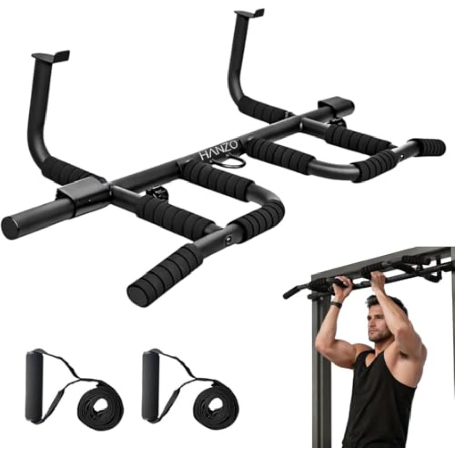 Home Gym Pull Up Bar - Kapıya Monte Çekme Barı Seti, Askı