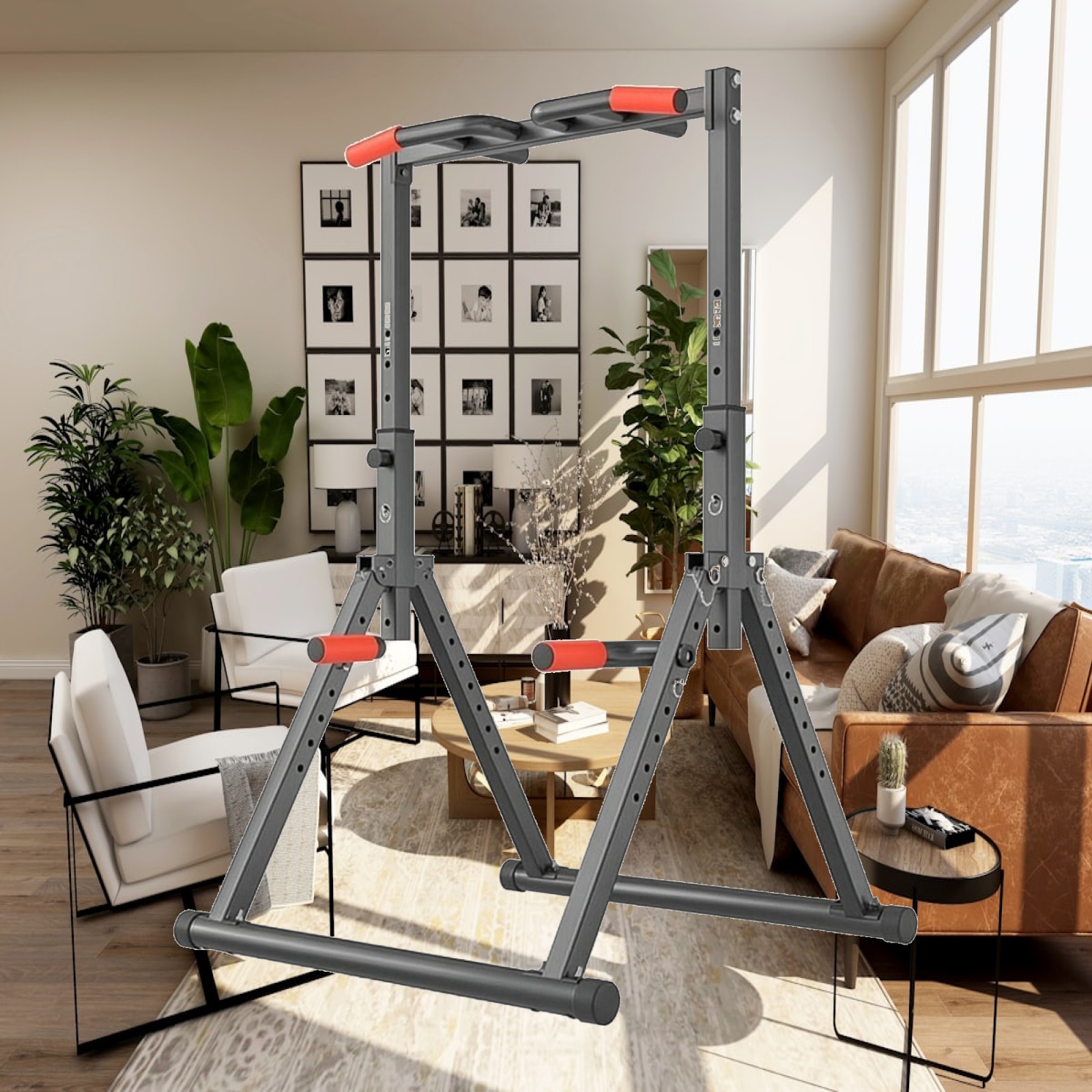 Home Gym Pull Up Bar - Ayarlanabilir Çocuk Barfiks Çubuğu Köpük Saplı