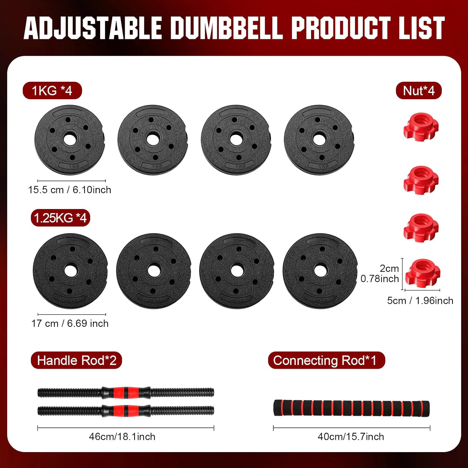 22lb 2'si 1 Arada Ayarlanabili - Home Gym Kit incelemesi ve fiyatı
