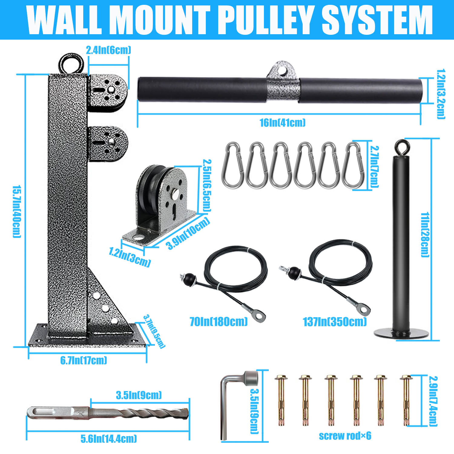 Fitness Duvara Monte Kasnak Si - Home Gym Cable Pulley System incelemesi ve fiyatı
