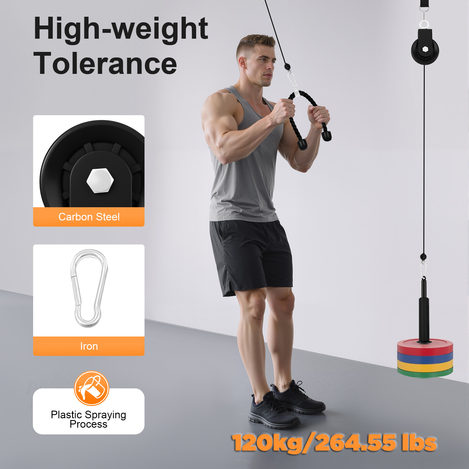 120 kg Kablolu Çekme Fitness S - Home Gym Cable Pulley System incelemesi ve fiyatı
